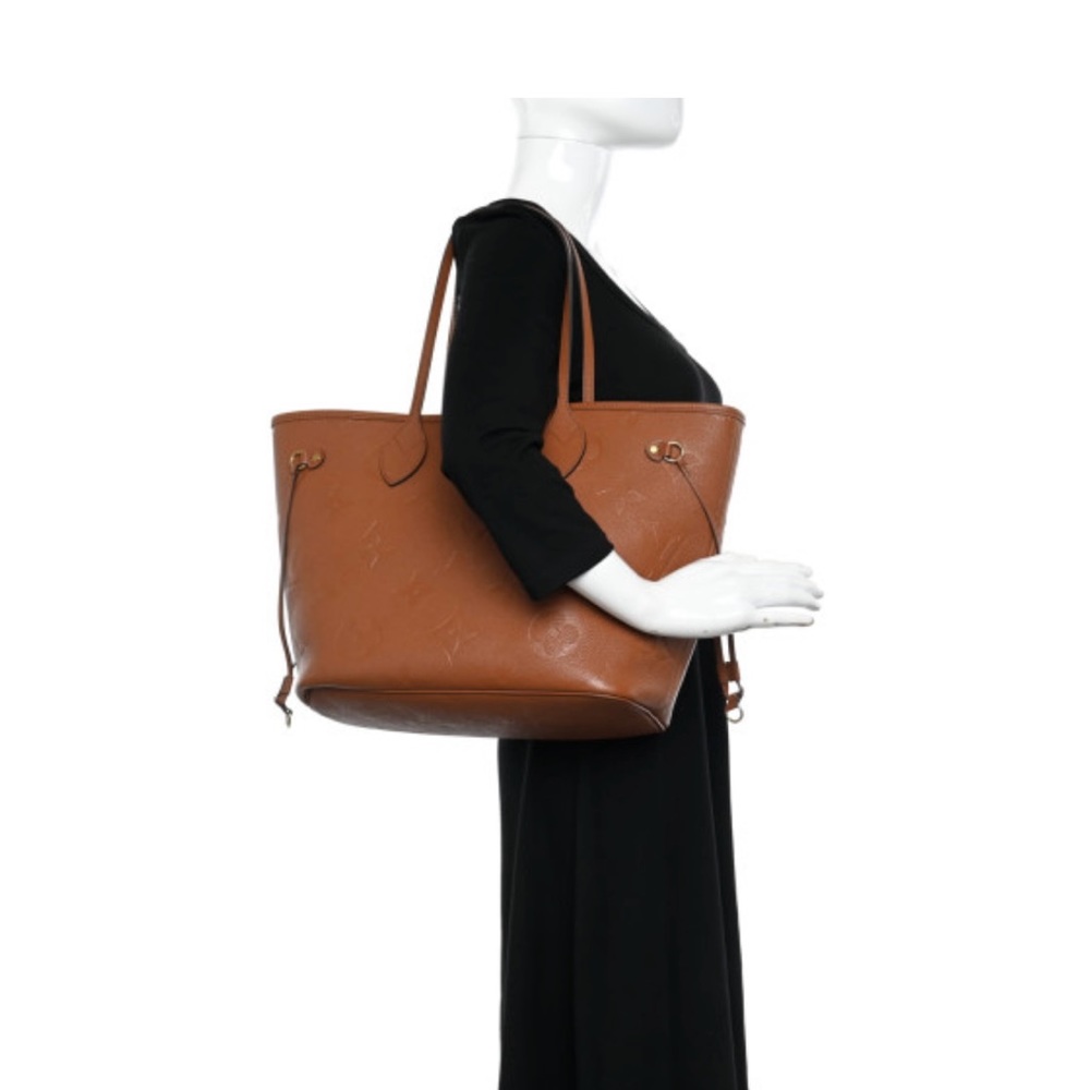 Louis Vuitton Neverfull cognac leather